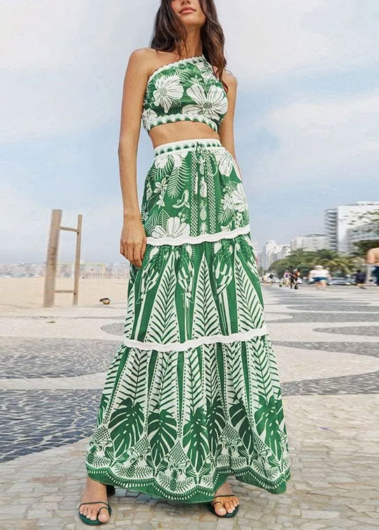 Und Schulter Top Stil Bohemian Taille Kurz Hohe Ein Urlaub