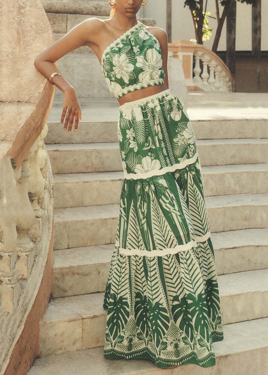 Und Schulter Top Stil Bohemian Taille Kurz Hohe Ein Urlaub