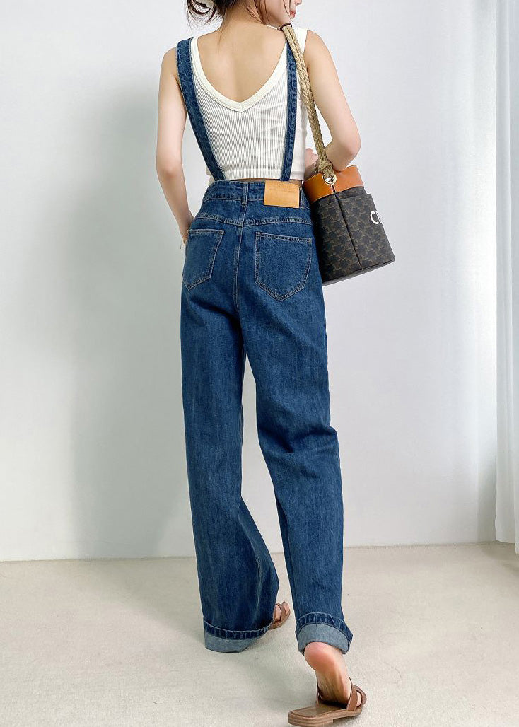 Combinaisons bohèmes asymétriques en denim bleu marine pour l'été