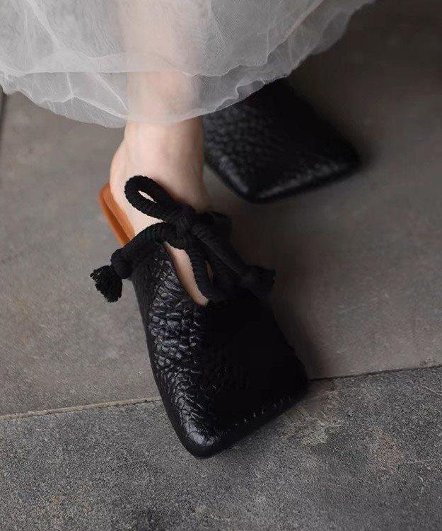 Sandales à enfiler en similicuir marron style bohème