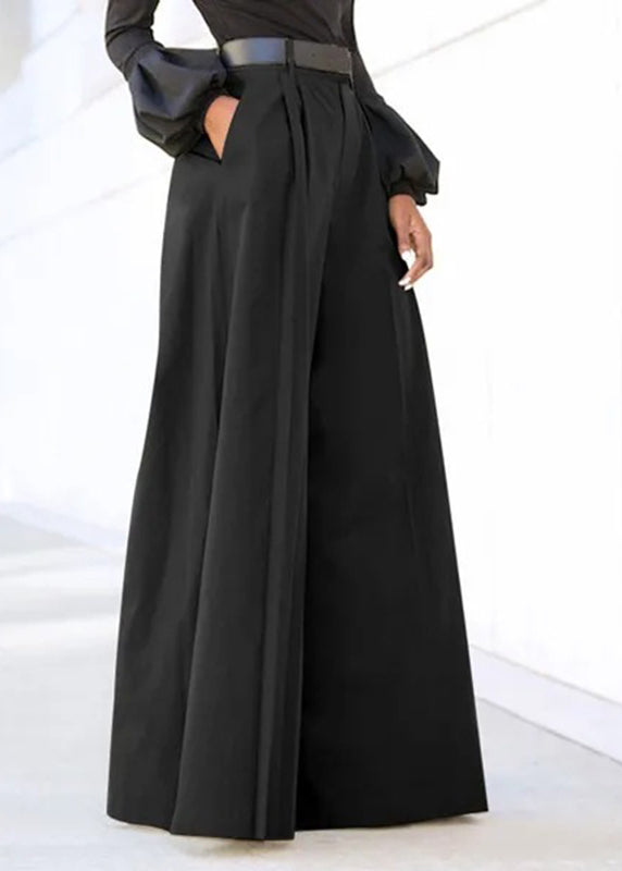 Leg Pockets Pants Boutique Grey Wide Waist High Spring