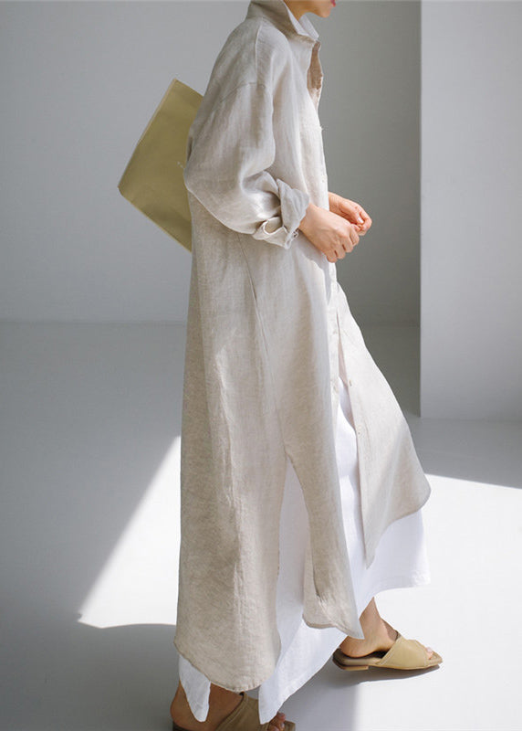 Chemises et robes en coton bleu marine à col Peter Pan, collection printemps TH032