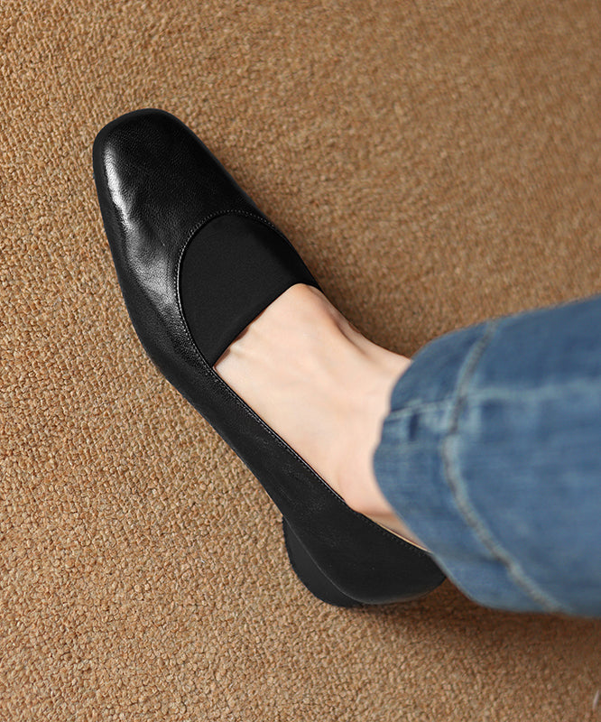Braune Schaffell-Loafer, bequem, Spleißen, klobig, Damen