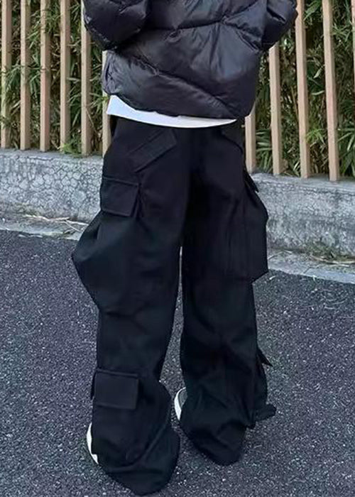 Casual Taille Taschen Herren Hosen Frühling Baumwolle Hohe