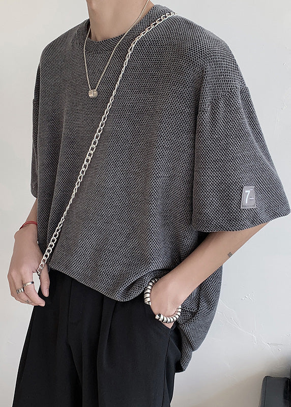 Dark Side Grey Mens T Casual Cotton Oversized Open Graphic Shirts