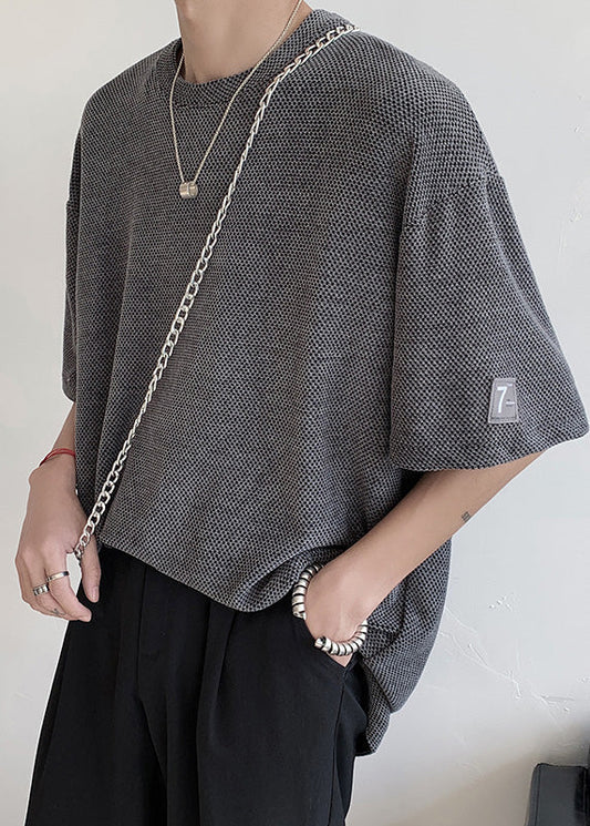 Dark Side Grey Mens T Casual Cotton Oversized Open Graphic Shirts