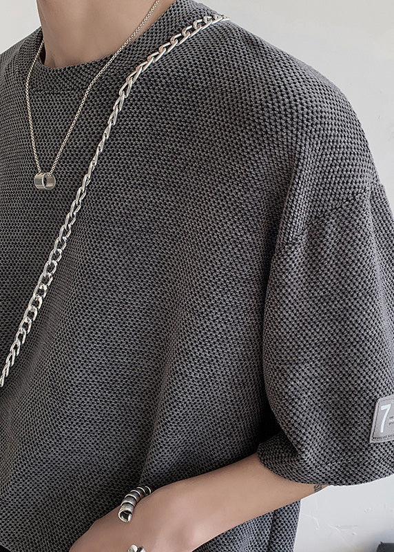 Dark Side Grey Mens T Casual Cotton Oversized Open Graphic Shirts