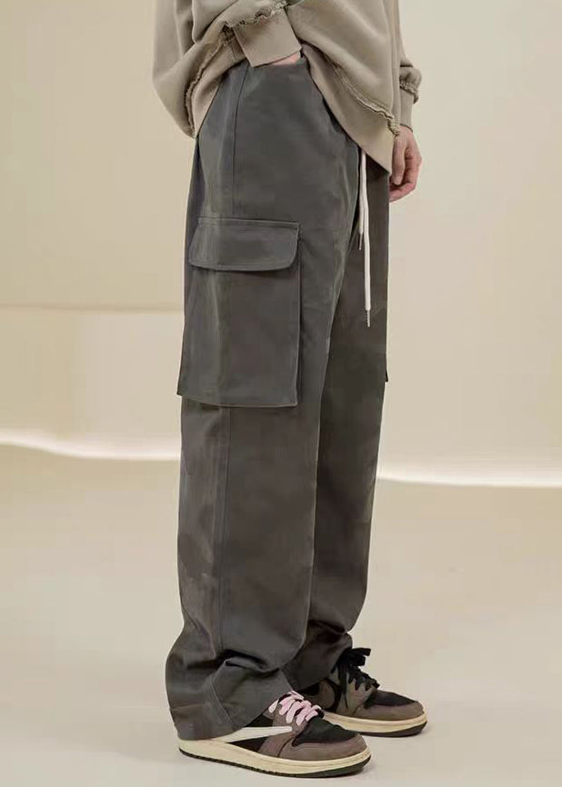 Lässige Camouflage Hose bestickt grüne Taschen Herren Baumwolle