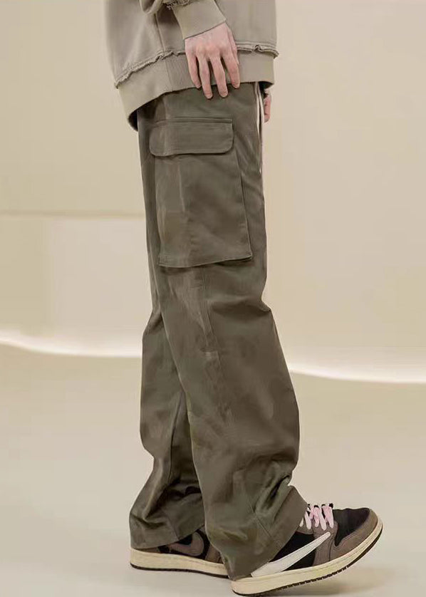 Lässige Camouflage Hose bestickt grüne Taschen Herren Baumwolle