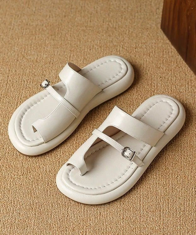 Casual Splicing Hollow Out Black Flip Flops Slide Sandals AP1013