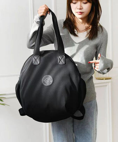 Casual Versatile Black Nylon Durable Tote Handbag Ada Fashion