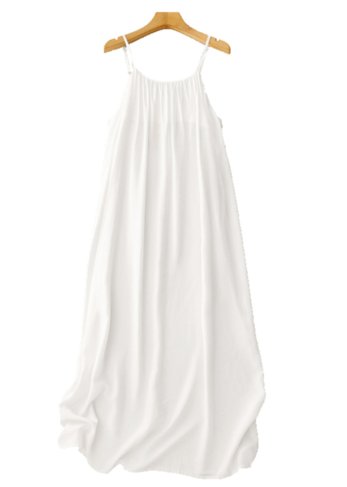 Robe noire chic en mousseline de soie à bretelles, surdimensionnée, spaghetti d'été