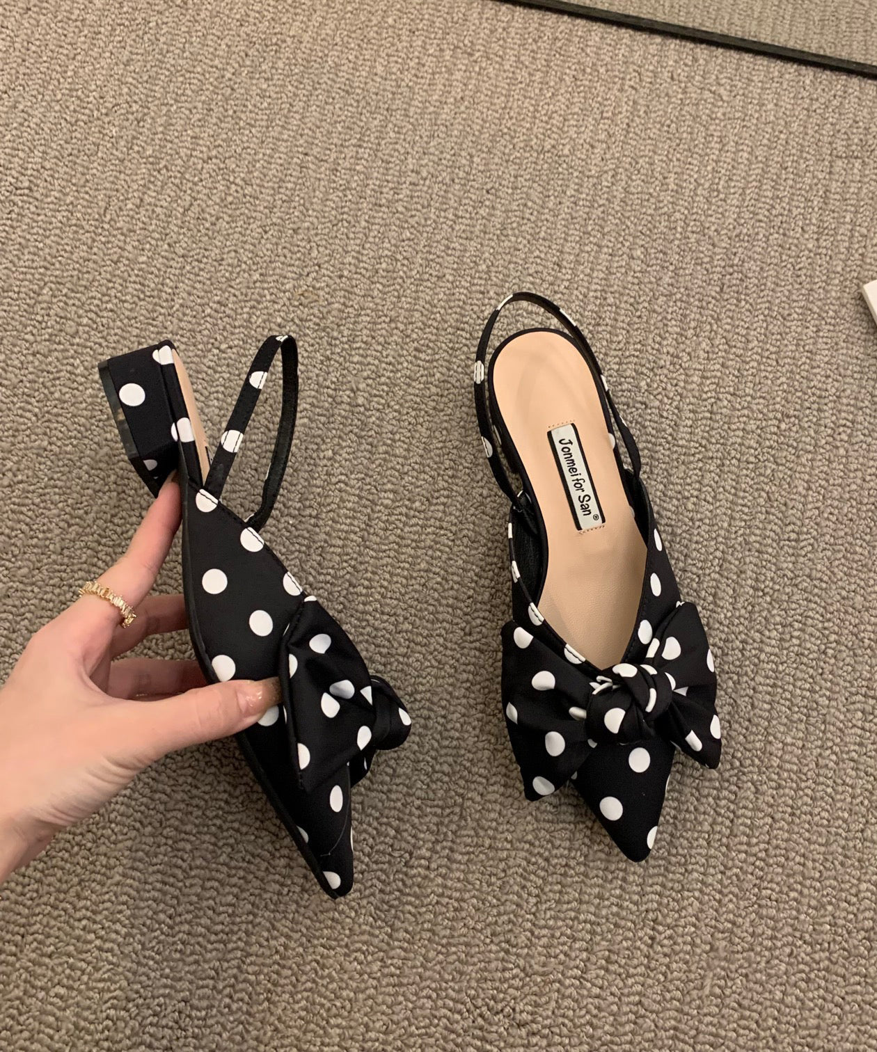 Sandales épaisses en tissu chic en coton à carreaux avec nœud et épissure