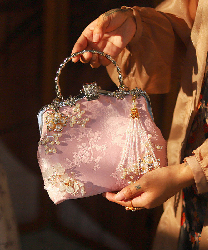Bag Style Tote Nail Chinese Zircon Bead Pink