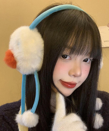 Cute Fuzzy Fur Fluffy Warm Earmuffs For Women In Winter WB026