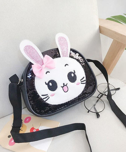 Cute Pink Cartoon Faux Leather Sequins Kids Messenger Bag IU007