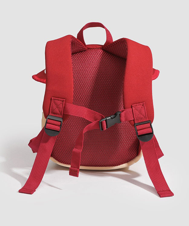 Sac à dos patchwork rouge mignon pour enfants IU003