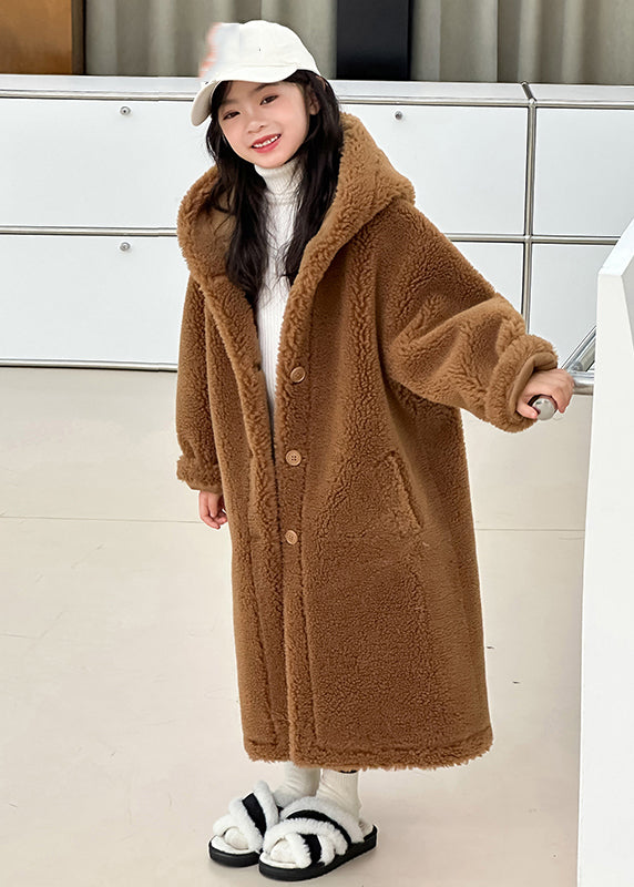 Süße Rosentaschen Kinder Maxi Kapuzenmantel Winter TG015