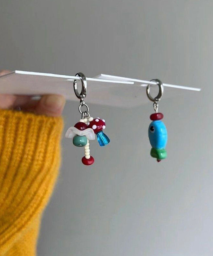 Petite goutte d'acier inoxydable et poisson champignon asymétrique DIY