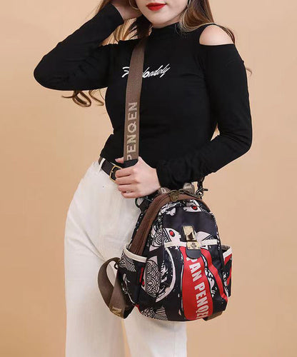 Ethnic Style Travel Versatile Printed Backpack Ada Fashion