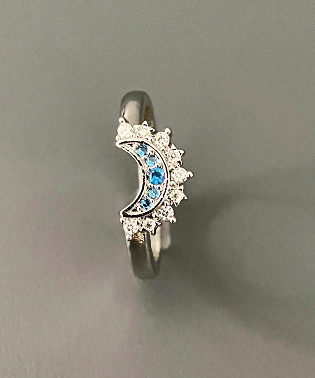 Zircon And Rings Alloy Open Fashion Set Two-Piece Moon Sun