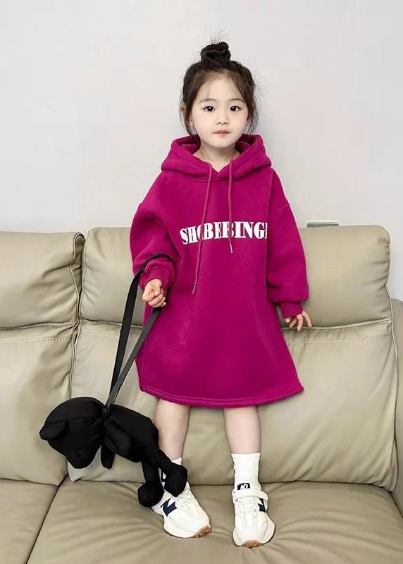 Mode Dragonfruit Farbe Grafik Patchwork Kinder Kapuzen Fleece Sweatshirt Kleid Frühling TV029