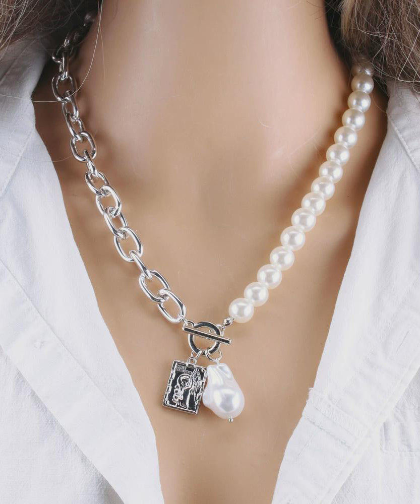 Perle Kette Metall Frauen Gold Für Barock Halskette Mode