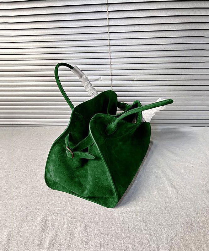 Fashion Green Large Capacity Suede Tote Handbag RB031