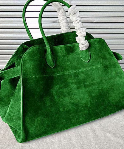 Fashion Green Large Capacity Suede Tote Handbag RB031