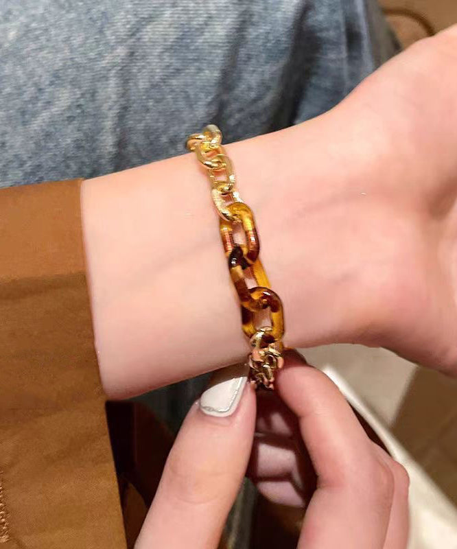 Patchwork Bracelet Overgild Fashion Leopard Charm Metal