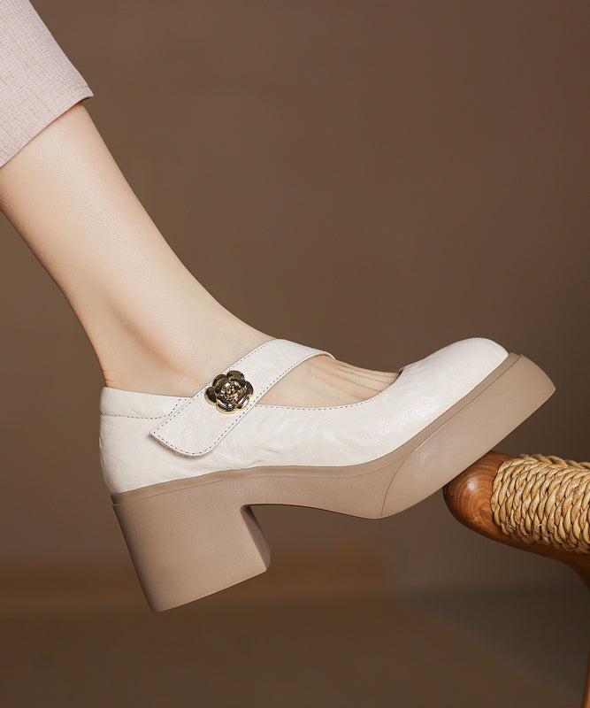 Chunky Black Fashion Shoes Splicing Sheepskin Loafer
