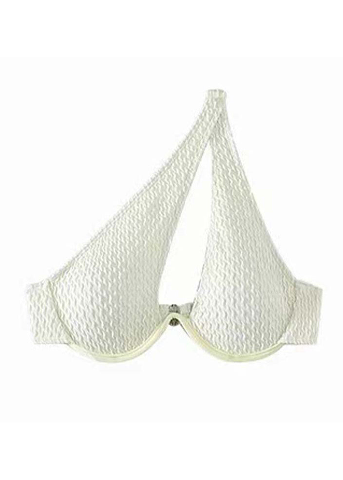 Ensemble de maillot de bain bikini sexy à une épaule blanc tendance VC030