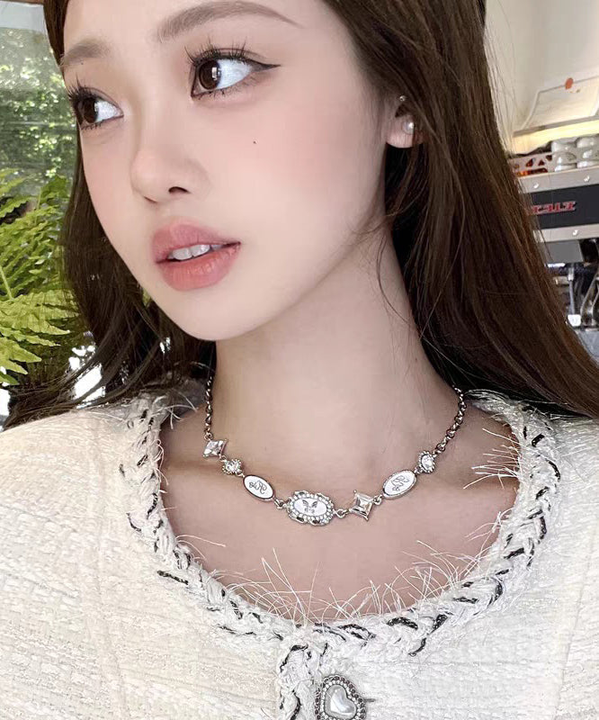 Princess Drip Alloy Glaze French Silk Butterfly Necklace