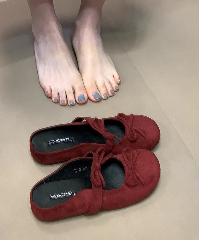 Schleife Spleißen Sandalen Französisch Gelb Slide Wedge