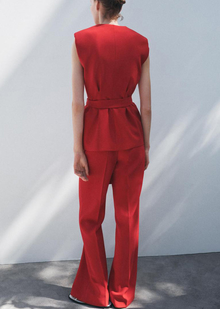 Up Pants Italian Neck Spandex Waistcoat And Two V Lace White