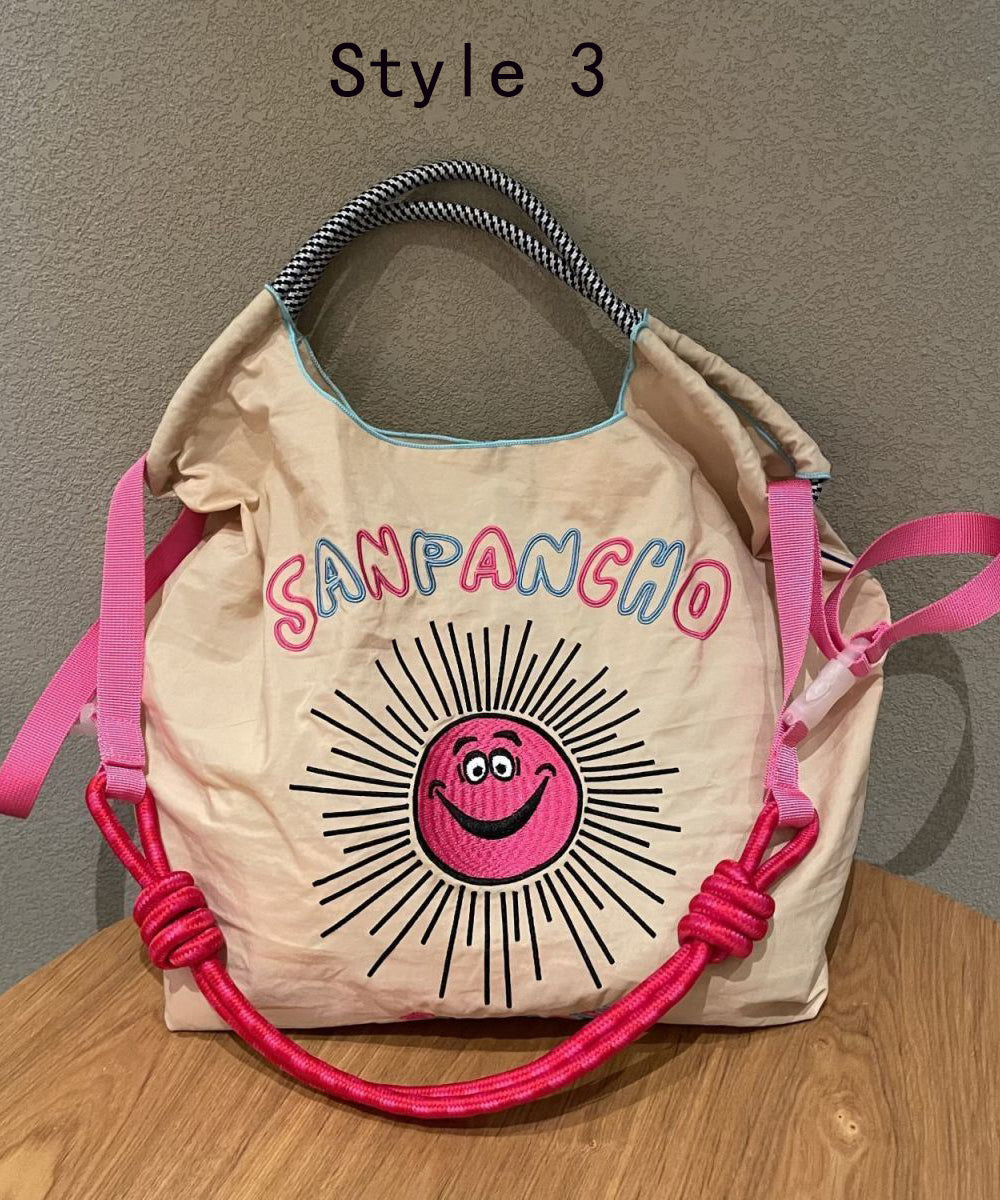 Japanese Style Embroidered Nylon Satchel Bag Handbag SX1013