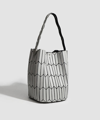 Japanese Style Fashion Geometric Diamond Grid Shoulder Bag II035