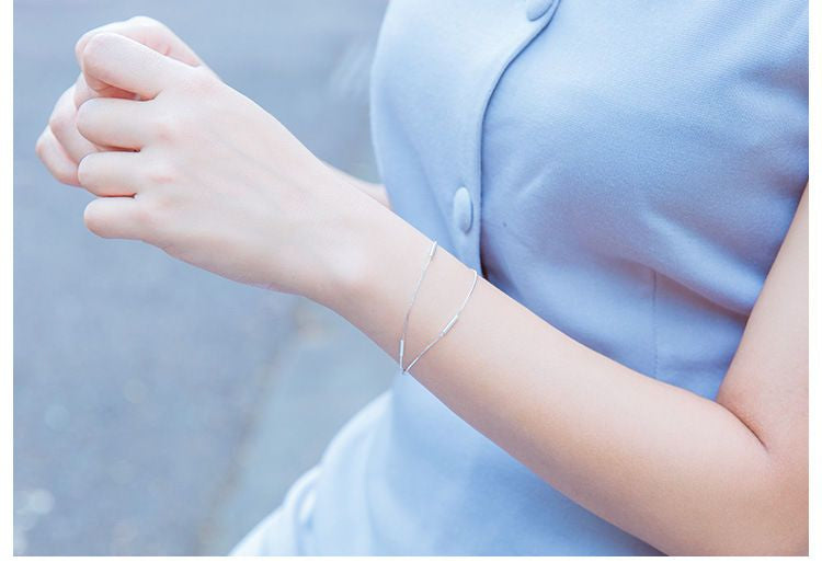 Sterling Segment Bracelet Silver 925 Bar