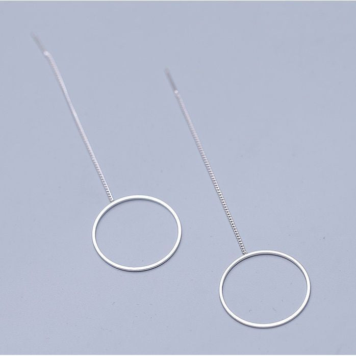 925 Earring Hoop Sterling Drop Silver