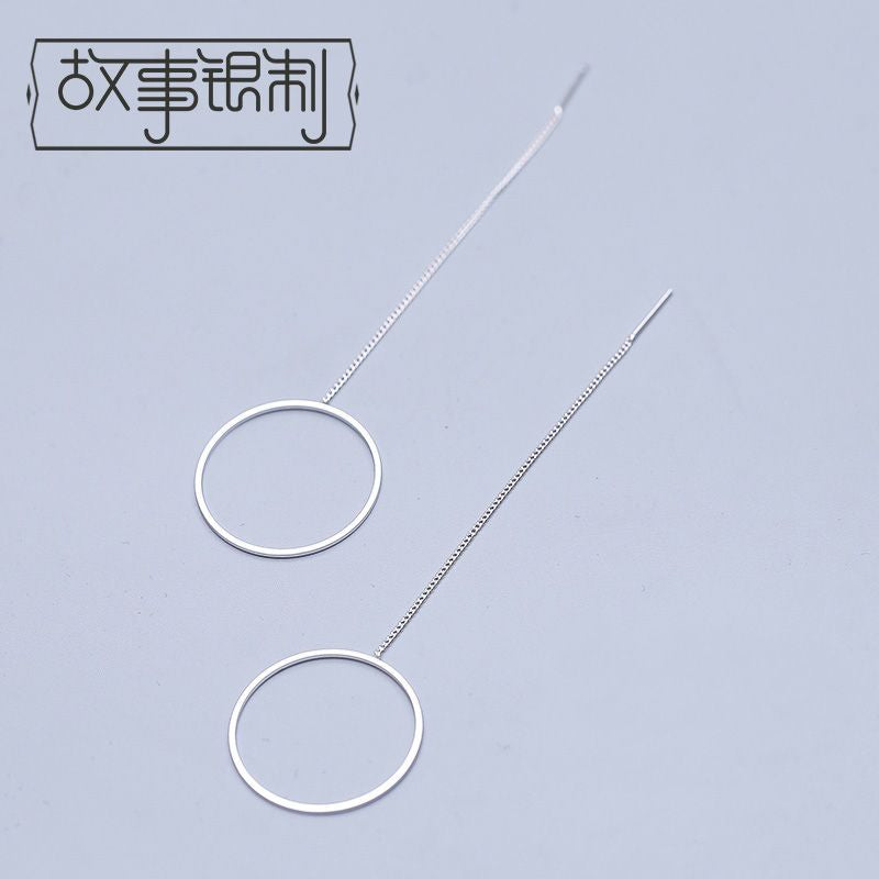 925 Earring Hoop Sterling Drop Silver