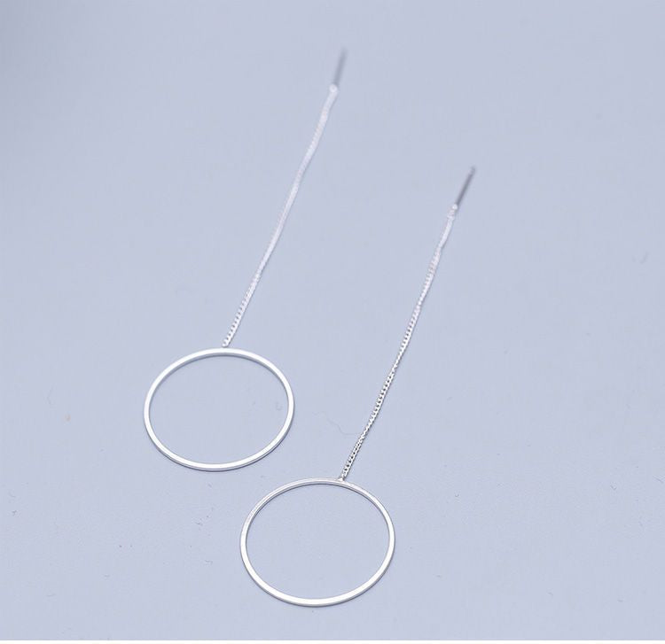 925 Earring Hoop Sterling Drop Silver