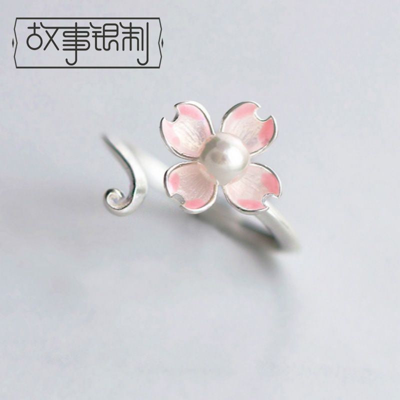 Sterling 925 Open Floral Silver Ring
