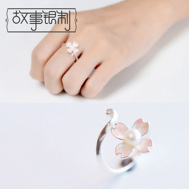 Sterling 925 Open Floral Silver Ring