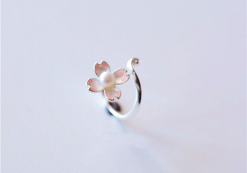 Sterling 925 Open Floral Silver Ring