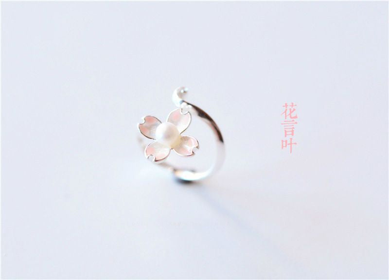 Sterling 925 Open Floral Silver Ring