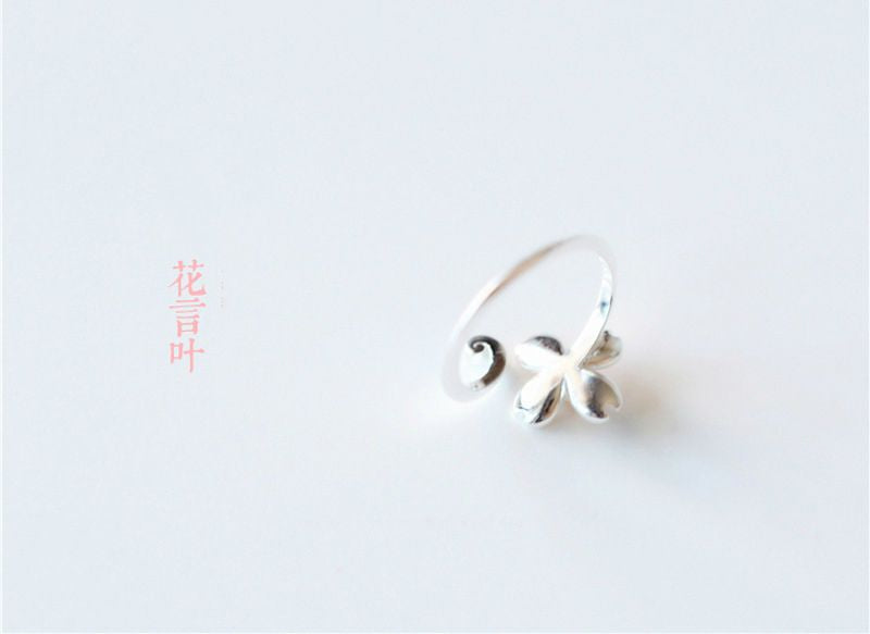 Sterling 925 Open Floral Silver Ring