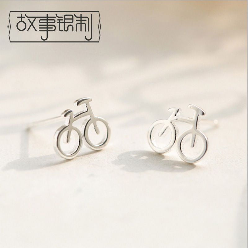 925 Sterling Bicycle Silver Earring