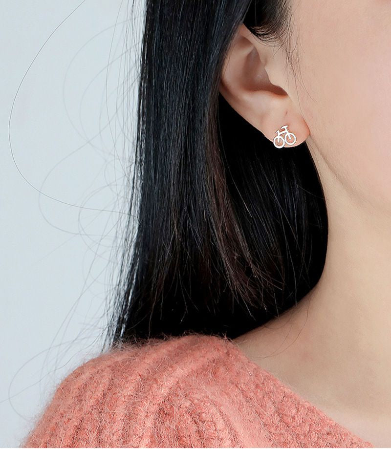 925 Sterling Bicycle Silver Earring