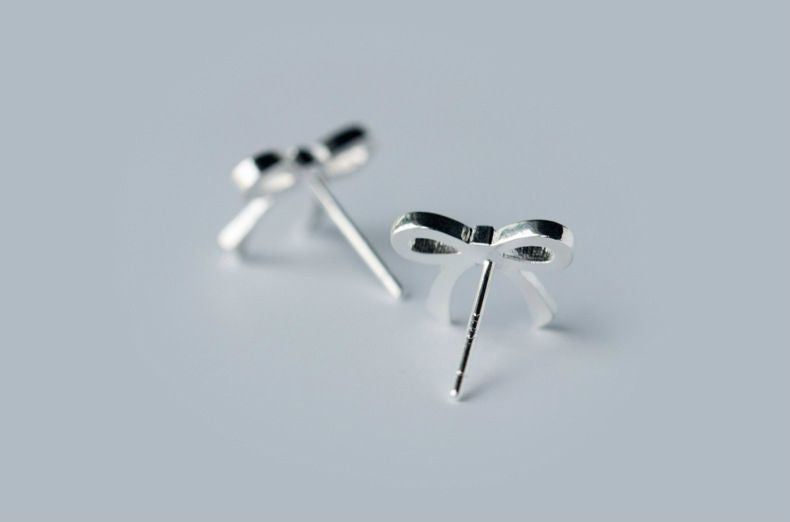 Sterling Silver Earring 925 Bow