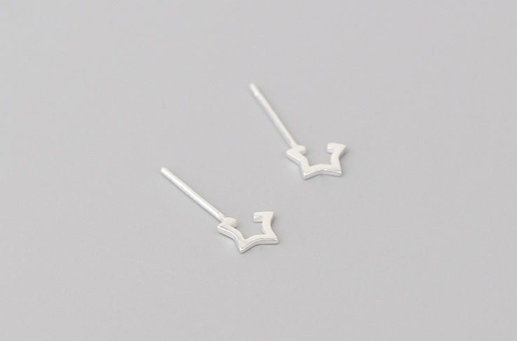 925 Sterling Earring Star Open Silver